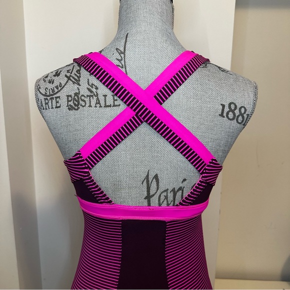 Lululemon Push Ur Limits Tank – Magenta & Plum Stripe (No Tag, Fits 4–6) - Picture 5 of 10